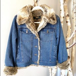 Tabio Faur Fur Denim Jacket!